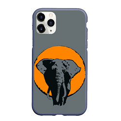 Чехол iPhone 11 Pro матовый Африканский Слон
