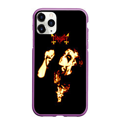 Чехол iPhone 11 Pro матовый Mayhem, цвет: 3D-фиолетовый