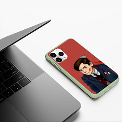 Чехол iPhone 11 Pro матовый Академия Амбрелла, цвет: 3D-салатовый — фото 2