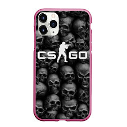 Чехол iPhone 11 Pro матовый CS:GO Catacombs Катакомбы, цвет: 3D-малиновый