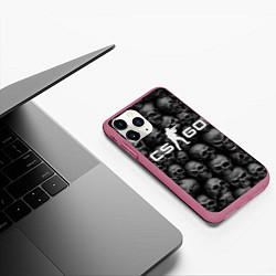 Чехол iPhone 11 Pro матовый CS:GO Catacombs Катакомбы, цвет: 3D-малиновый — фото 2