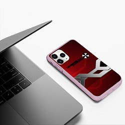 Чехол iPhone 11 Pro матовый Umbrella Corp, цвет: 3D-розовый — фото 2