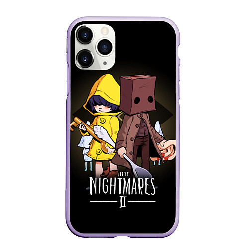 Чехол iPhone 11 Pro матовый LITTLE NIGHTMARES 2 / 3D-Светло-сиреневый – фото 1