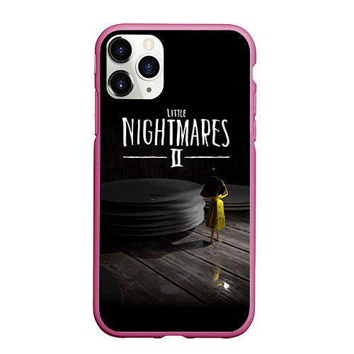 Чехол iPhone 11 Pro матовый Little Nightmares 2 Шестая / 3D-Малиновый – фото 1