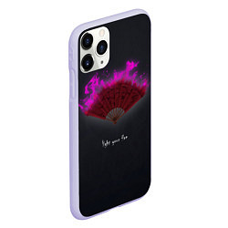 Чехол iPhone 11 Pro матовый Light your fire, цвет: 3D-светло-сиреневый — фото 2