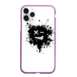 Чехол iPhone 11 Pro матовый МАСКА, цвет: 3D-фиолетовый
