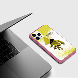 Чехол iPhone 11 Pro матовый Маленькие кошмары, цвет: 3D-малиновый — фото 2
