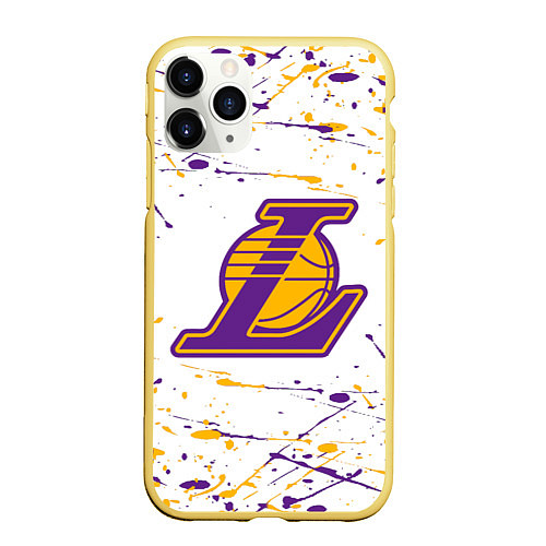 Чехол iPhone 11 Pro матовый Kobe Bryant / 3D-Желтый – фото 1