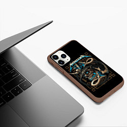 Чехол iPhone 11 Pro матовый METALLICA, цвет: 3D-коричневый — фото 2