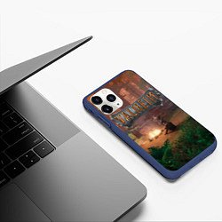 Чехол iPhone 11 Pro матовый Valheim Вальхейм, цвет: 3D-тёмно-синий — фото 2