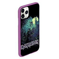 Чехол iPhone 11 Pro матовый IRON MAIDEN, цвет: 3D-фиолетовый — фото 2