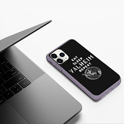 Чехол iPhone 11 Pro матовый Eat Sleep Valheim Repeat, цвет: 3D-серый — фото 2