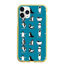 Чехол iPhone 11 Pro матовый Пингвина на заярдке