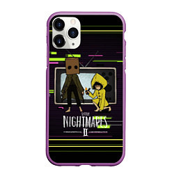 Чехол iPhone 11 Pro матовый Little Nightmares 2, цвет: 3D-фиолетовый