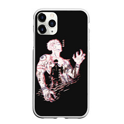 Чехол iPhone 11 Pro матовый Jujutsu kaisen, цвет: 3D-белый