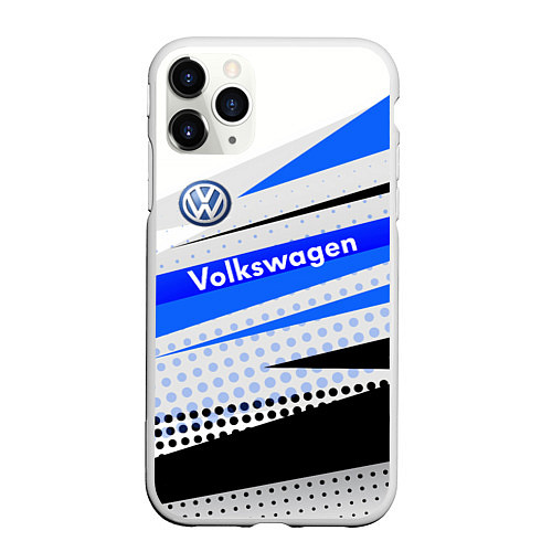 Чехол iPhone 11 Pro матовый Volkswagen / 3D-Белый – фото 1