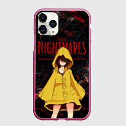 Чехол iPhone 11 Pro матовый Little Nightmares 2, цвет: 3D-малиновый