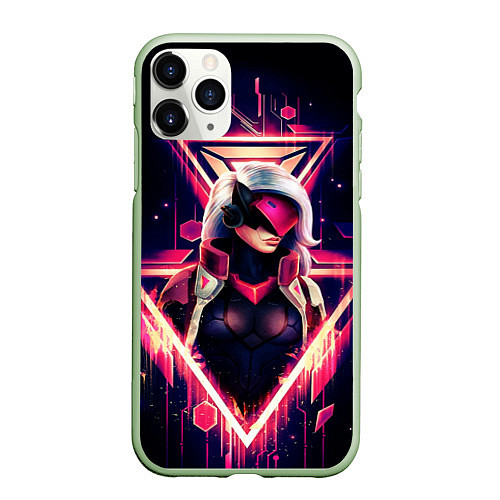 Чехол iPhone 11 Pro матовый Project Katarina / 3D-Салатовый – фото 1