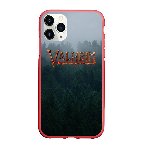 Чехол iPhone 11 Pro матовый Valheim / 3D-Красный – фото 1