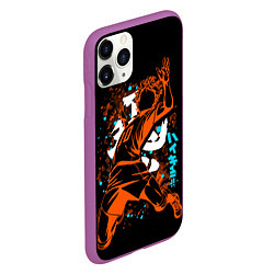 Чехол iPhone 11 Pro матовый ВОЛЕЙБОЛ!! HAIKYUU!!, цвет: 3D-фиолетовый — фото 2