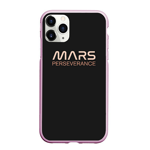 Чехол iPhone 11 Pro матовый Mars / 3D-Розовый – фото 1