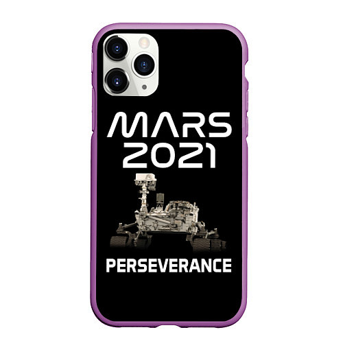 Чехол iPhone 11 Pro матовый Perseverance / 3D-Фиолетовый – фото 1