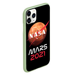 Чехол iPhone 11 Pro матовый NASA Perseverance, цвет: 3D-салатовый — фото 2