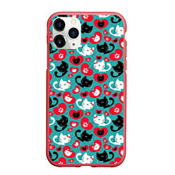 Чехол iPhone 11 Pro матовый Kitty Любовь