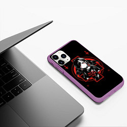 Чехол iPhone 11 Pro матовый SATANIC, цвет: 3D-фиолетовый — фото 2