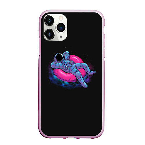 Чехол iPhone 11 Pro матовый Floating dream / 3D-Розовый – фото 1