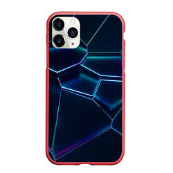 Чехол iPhone 11 Pro матовый 3D ПЛИТЫ НЕОНОВЫЕ ПЛИТЫ