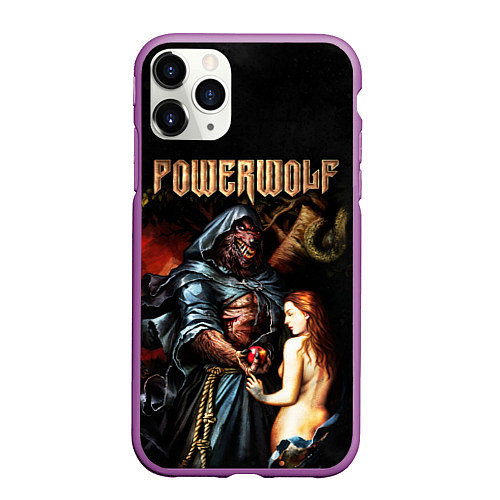 Чехол iPhone 11 Pro матовый Powerwolf / 3D-Фиолетовый – фото 1