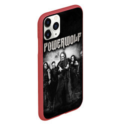 Чехол iPhone 11 Pro матовый Powerwolf, цвет: 3D-красный — фото 2