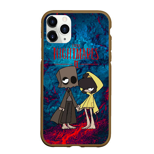 Чехол iPhone 11 Pro матовый Little Nightmares 2 / 3D-Коричневый – фото 1