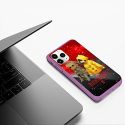 Чехол iPhone 11 Pro матовый Little Nightmares 2, цвет: 3D-фиолетовый — фото 2