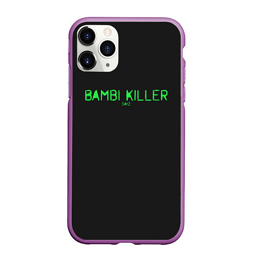 Чехол iPhone 11 Pro матовый Bambi killer / 3D-Фиолетовый – фото 1