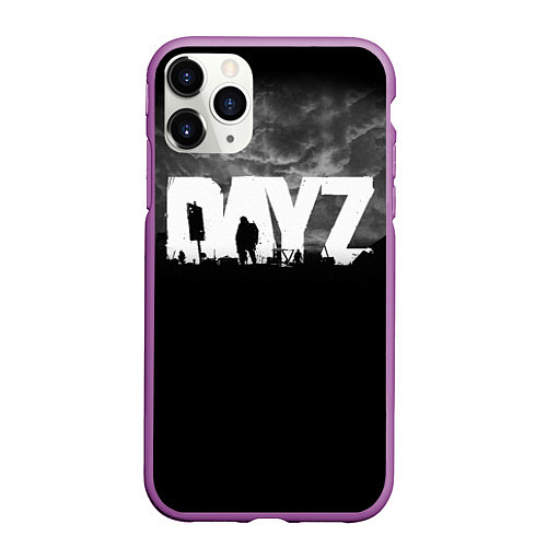 Чехол iPhone 11 Pro матовый DAYZ ДЕЙЗИ / 3D-Фиолетовый – фото 1