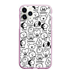 Чехол iPhone 11 Pro матовый BTS BT21