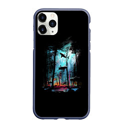 Чехол iPhone 11 Pro матовый Shark forest