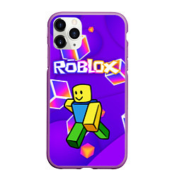 Чехол iPhone 11 Pro матовый ROBLOX КУБЫ, цвет: 3D-фиолетовый