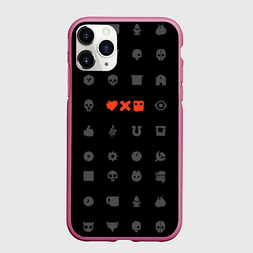 Чехол iPhone 11 Pro матовый Любовь, смерть и роботы / 3D-Малиновый – фото 1