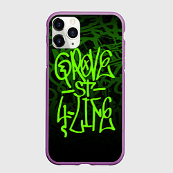 Чехол iPhone 11 Pro матовый ГТА GTA GROVE STREET 4 LIF