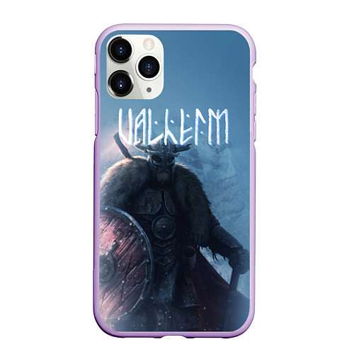 Чехол iPhone 11 Pro матовый Valheim / 3D-Сиреневый – фото 1