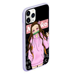 Чехол iPhone 11 Pro матовый NEZUKO НЕЗУКО, цвет: 3D-светло-сиреневый — фото 2