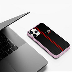 Чехол iPhone 11 Pro матовый TOYOTA PASSION FOR LIFE, цвет: 3D-розовый — фото 2