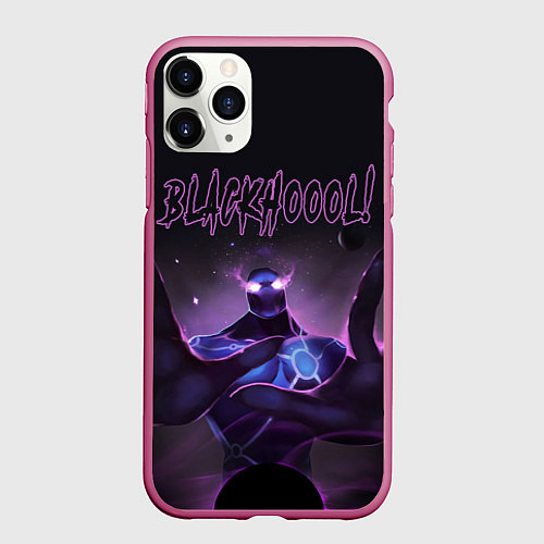 Чехол iPhone 11 Pro матовый Блэкхол Dota 2 / 3D-Малиновый – фото 1
