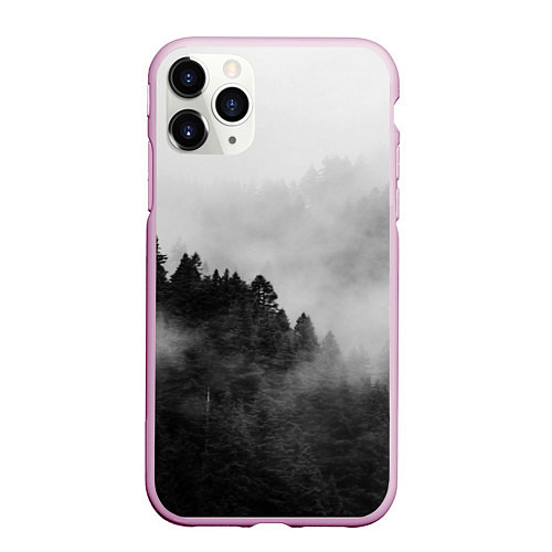 Чехол iPhone 11 Pro матовый Природа - Лес / 3D-Розовый – фото 1