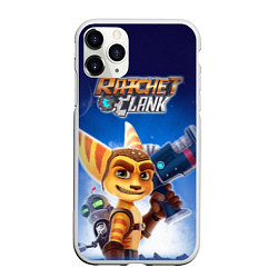 Чехол iPhone 11 Pro матовый Рэтчет и Кланr, цвет: 3D-белый