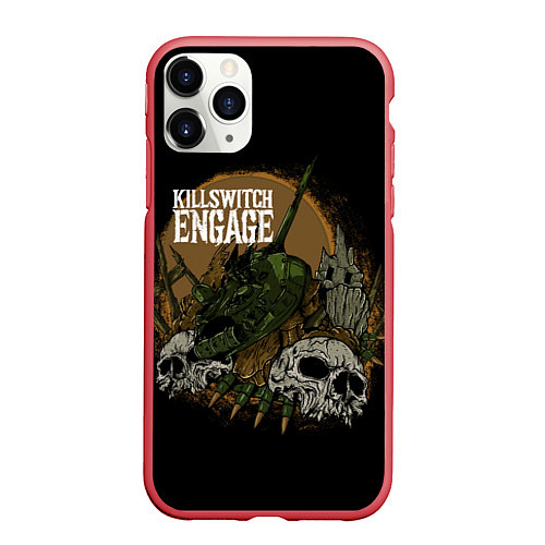 Чехол iPhone 11 Pro матовый Killswitch Engage / 3D-Красный – фото 1