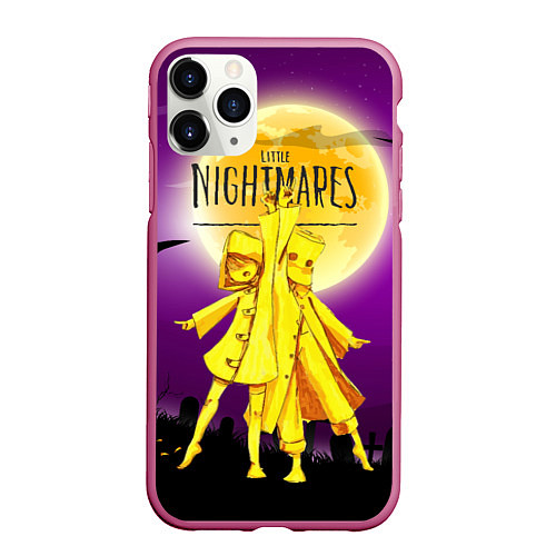 Чехол iPhone 11 Pro матовый Little Nightmares 2 / 3D-Малиновый – фото 1